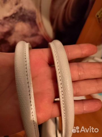 Сумка натуральная кожа белая