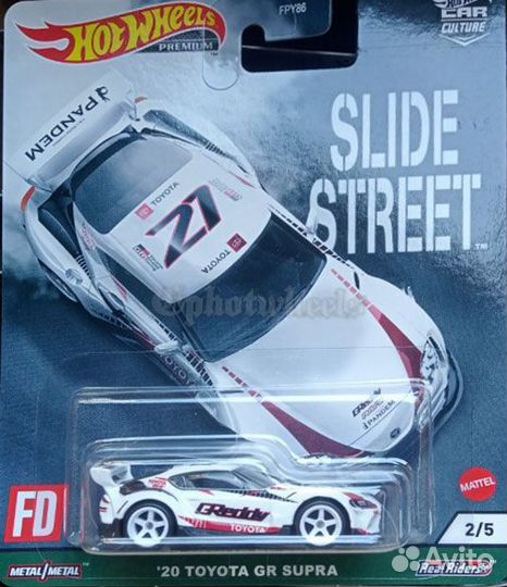 Hot Wheels Premium 20 toyota GR supra slide street