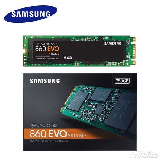 Накопитель SSD Samsung M.2 SATA 250Gb 2280 850 EVO