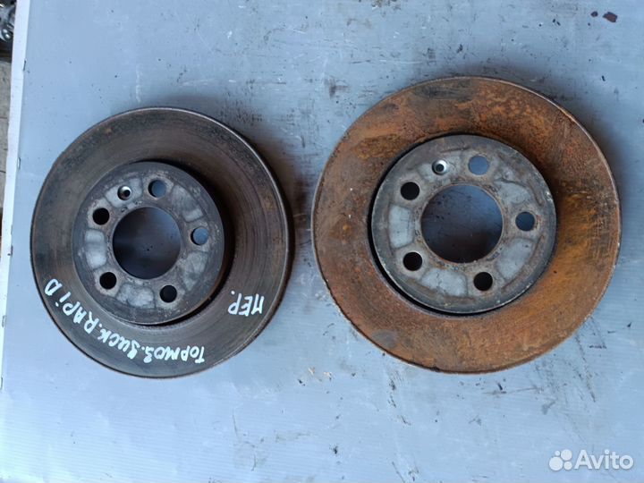 Диск тормозной Skoda Rapid