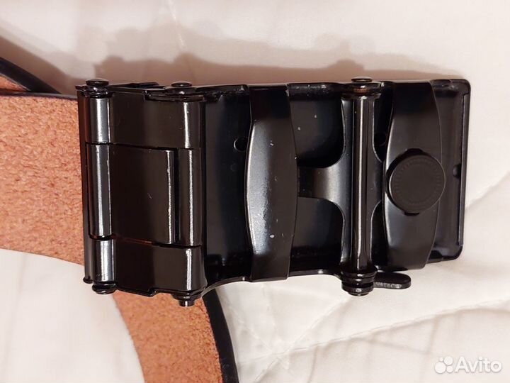 Ремень мужской пряжка автомат Кожа