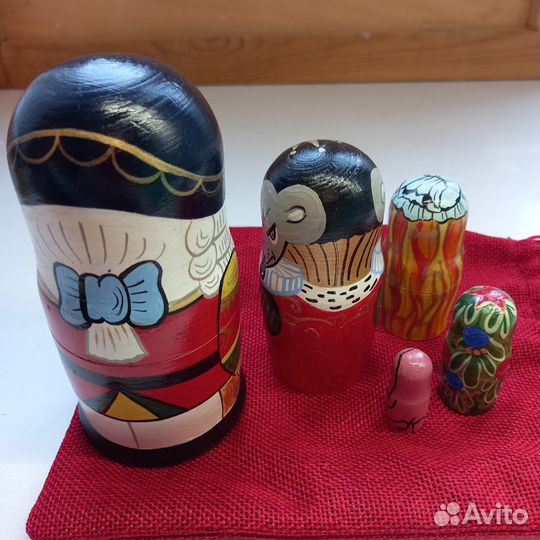 Матрешка Щелкунчик 12 см