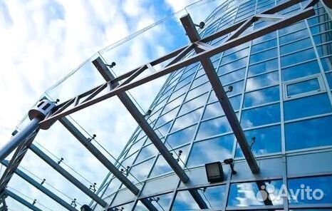 Стеклянный козырек от производителя