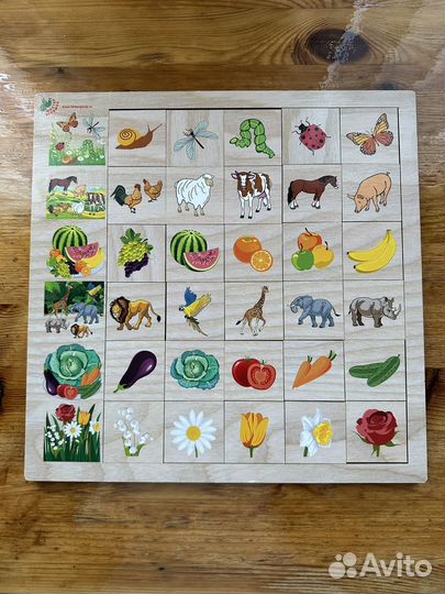 Развивающая игра из дерева