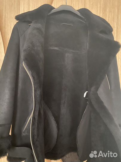 Новая Дубленка женская авиатор. 100 овчина