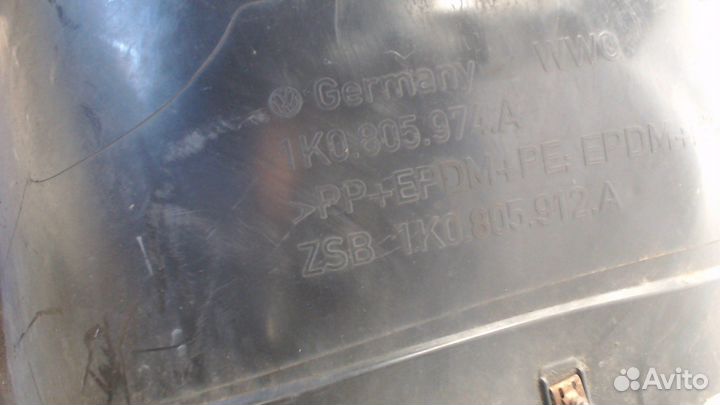 Защита арок (подкрылок) Volkswagen Golf Plus, 2006