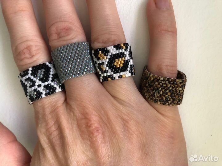 Кольцо из бисера Toho, Miyuki