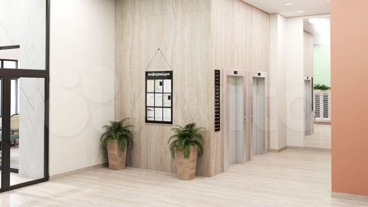 2-к. квартира, 53,6 м², 2/15 эт.