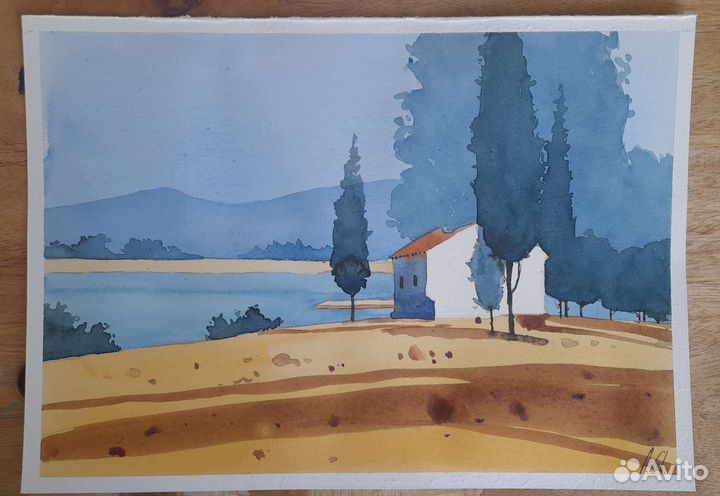 Картина акварель 