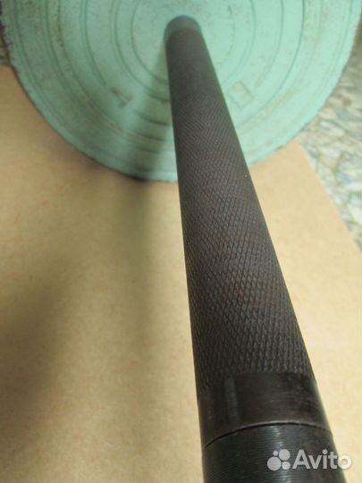 Штанга разборная 40 кг, с обрезинен. дисками, СССР