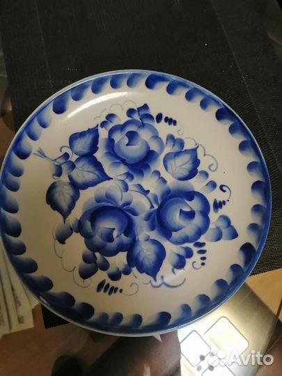 Тарелка гжель СССР