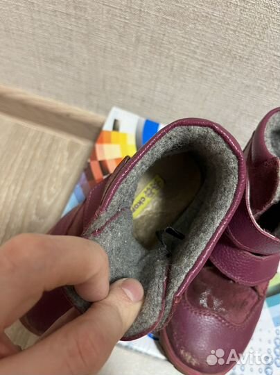 Ботинки демисезонные для девочки скороход кожа 100