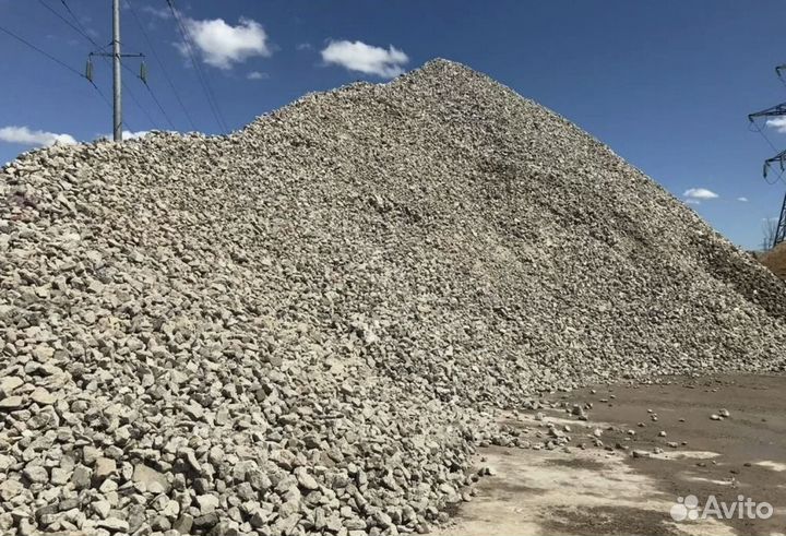 Щебень для дренажа, бетона