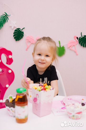 Декор фламинго пати для дня рождения)