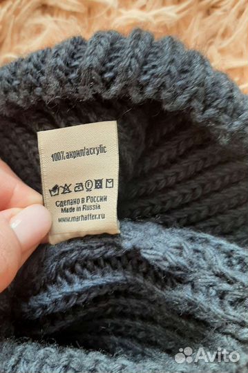 Вязаная шапка мужская новая