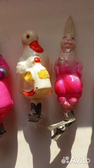 Елочные игрушки СССР на прищепке