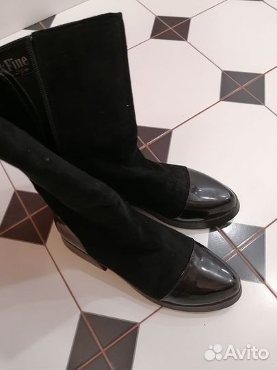 Ботильоны из искусственной замши р. 39