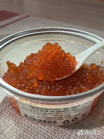 Красная икра нерки, 100 гр