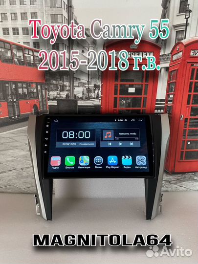 Android магнитола Toyota Camry 55