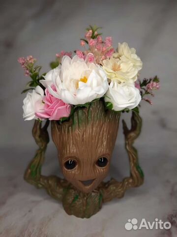 Композиция из мыльных цветов