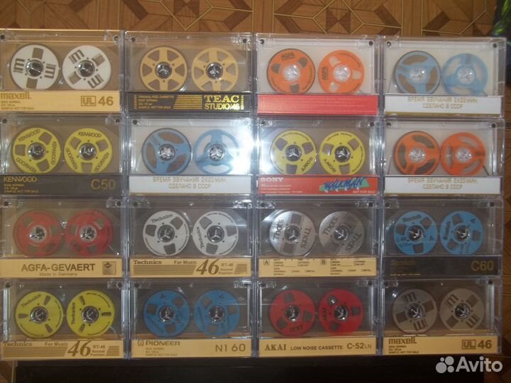 Кассеты с бобинками катушками