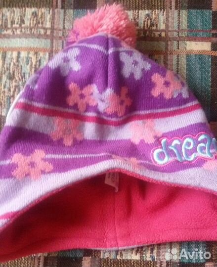 Шапка на флисовом подкладе 1.5-2 года