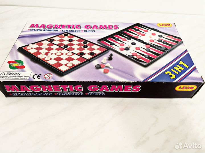 Магнитные шахматы 3 в 1