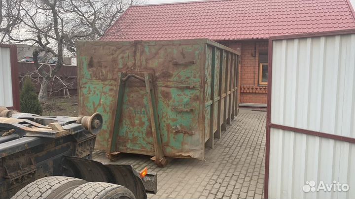 Вывоз мусора контейнерами бункера