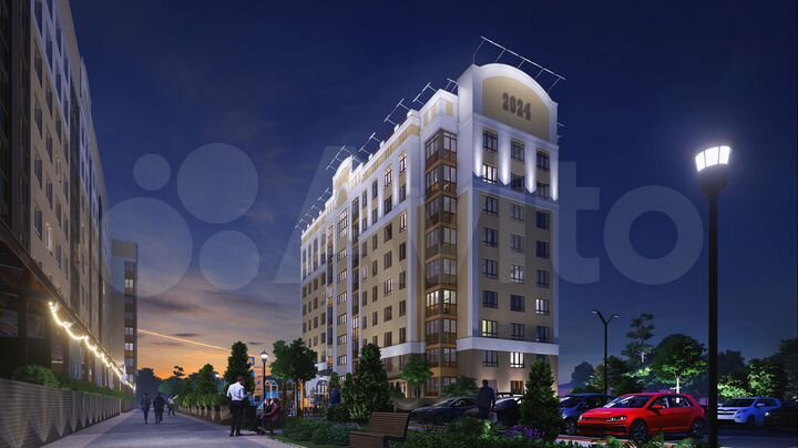 1-к. квартира, 40,3 м², 8/9 эт.