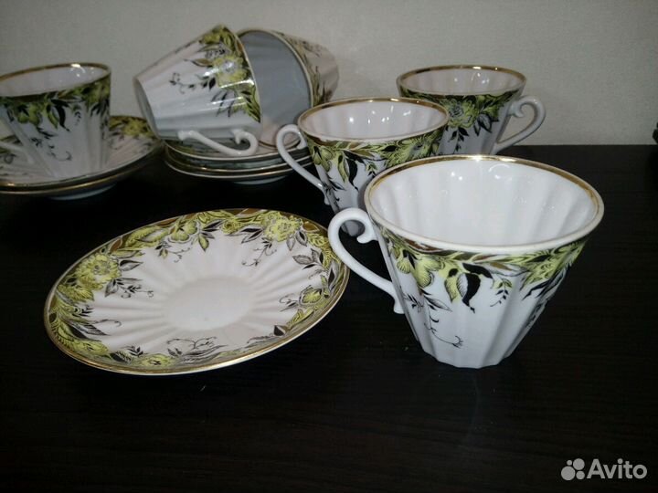 Сервиз. Л.Ф.З. Чайные пары С.С.С.Р. 70х