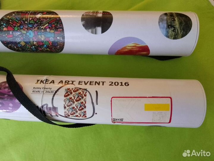 Тубус Икеа два новые с плакатом