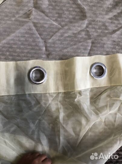 Тюль на люверсах бу