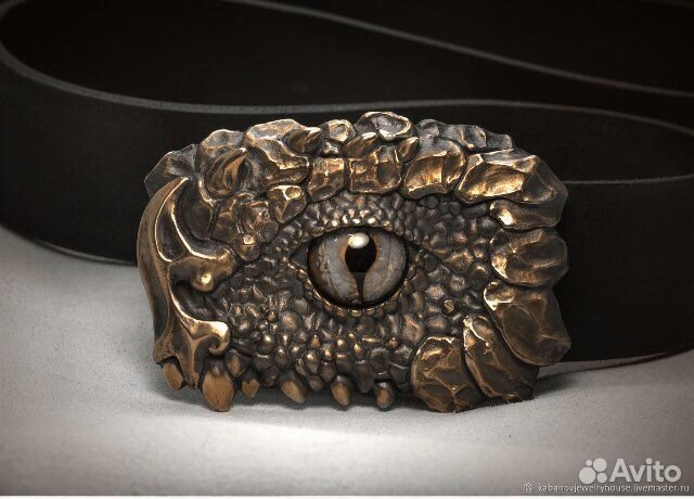 Пряжка для ремня литая глаз дракона вариант 1