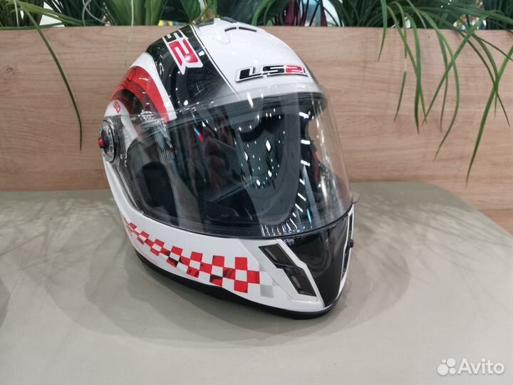 Шлем интеграл LS2 FF392 Chrono junior gloss