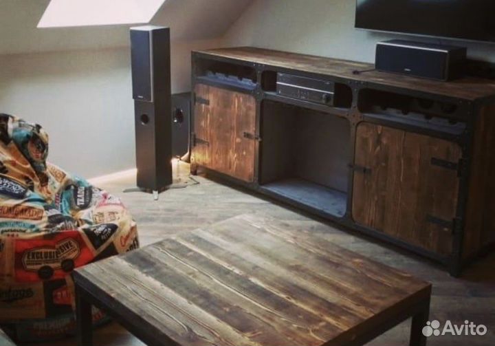 Мебель лофт на заказ (из дерева и металла)