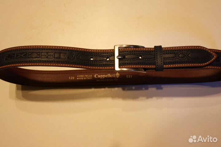 Ремень мужской, кожаный. Италия