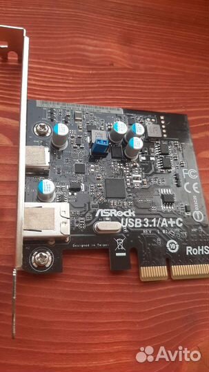 PCI контроллер ASRock USB 3.1/A+C