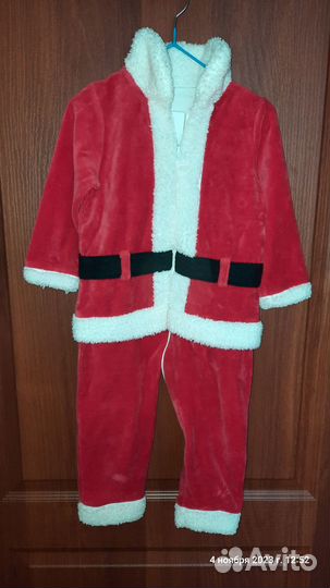 Костюм Санты (деда Мороза) детский. 1-2 года
