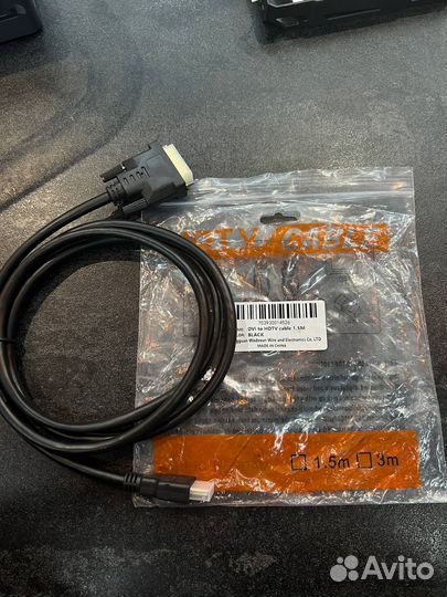 Кабель DVI -D на hdmi новый 1.5М
