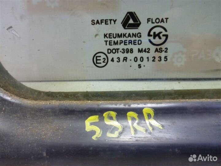 Стекло заднее правое Hyundai Galloper внедорожник