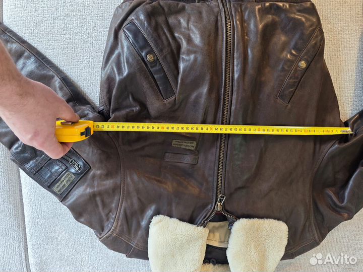 Кожаная куртка мужская daytona 48 размер