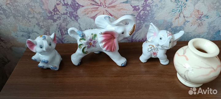 Статуэтки слоники керамика