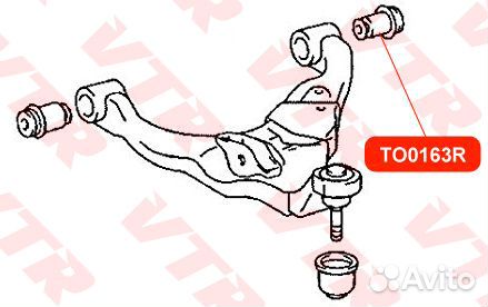 Сайлентблок нижнего рычага передней подвески