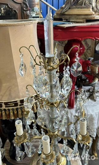 Лампа настольная. Жирандоль. Старинная мебель