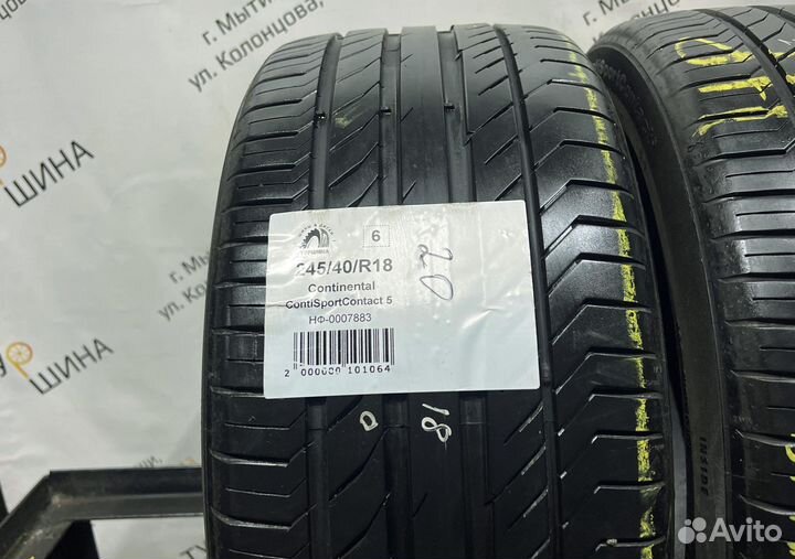 Continental ContiSportContact 5 245/40 R18 94Y