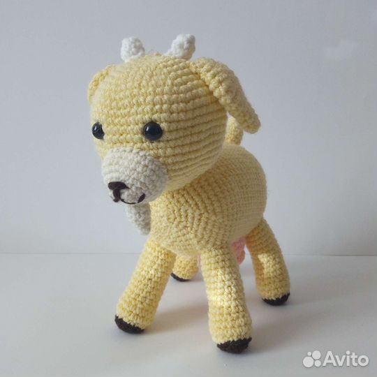 Вязаные игрушки амигуруми ручной работы козочка