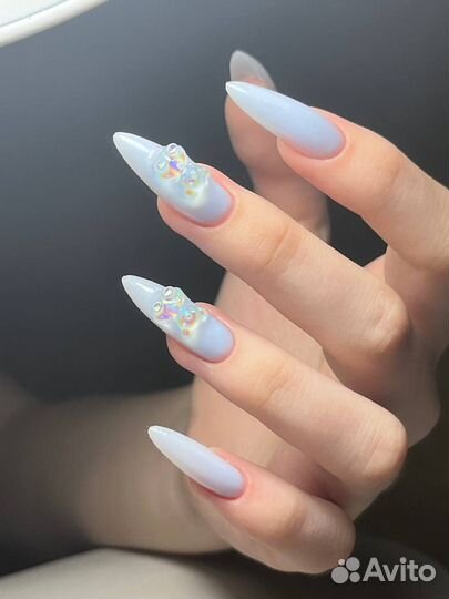 Наращивание ногтей маникюр/ крейзи дизайн