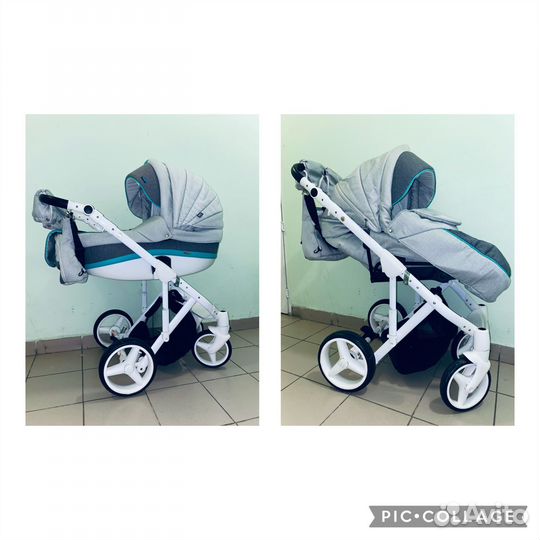 Коляска Adamex luciano 3 в 1 bebe-mobile кожа