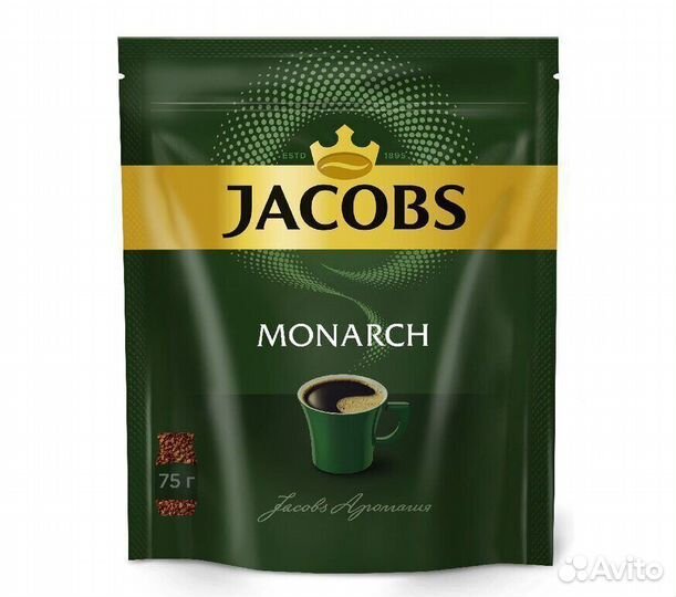 Опт - Растворимый кофе Jacobs Monarch 75г