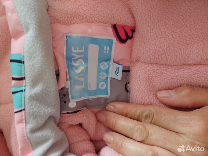 Зимний комбинезон для девочки 74-80